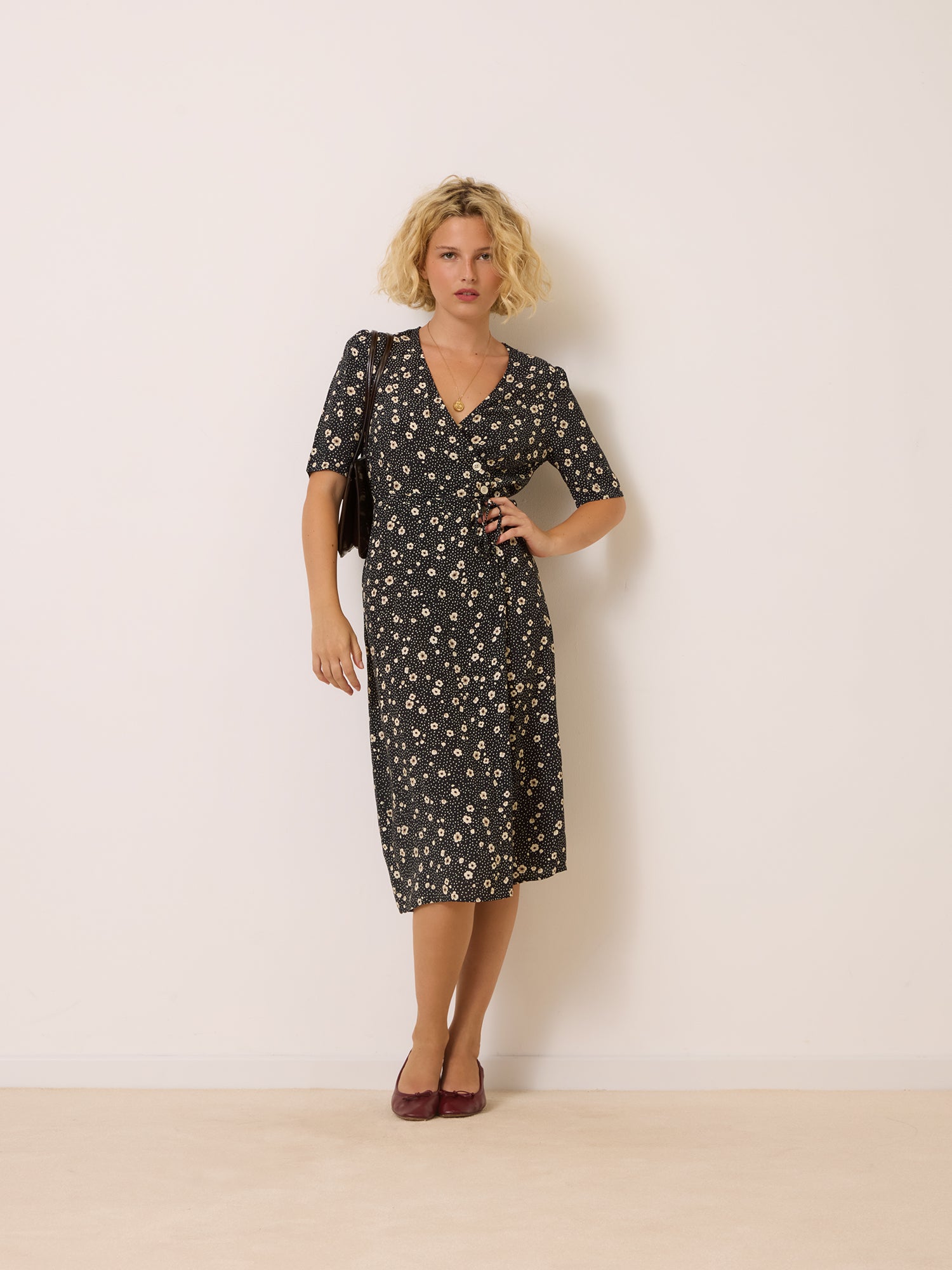 Robe GABIN - FLEURSDENUIT NOIR