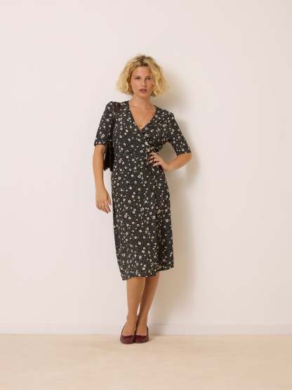 Robe GABIN - FLEURSDENUIT NOIR