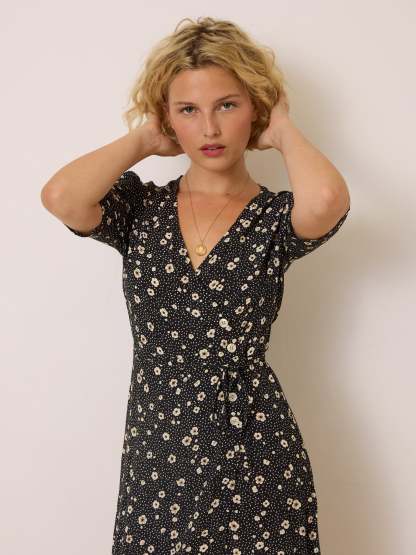 Robe GABIN - FLEURSDENUIT NOIR