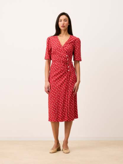 Robe GABIN - ARLESIENNE  ROUGE