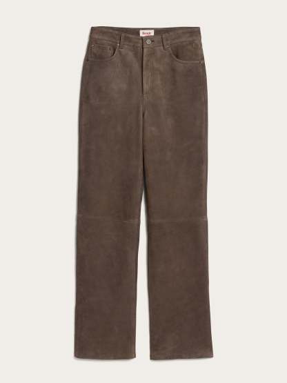 Pantalon GERMAIN - SUEDE TAUPE