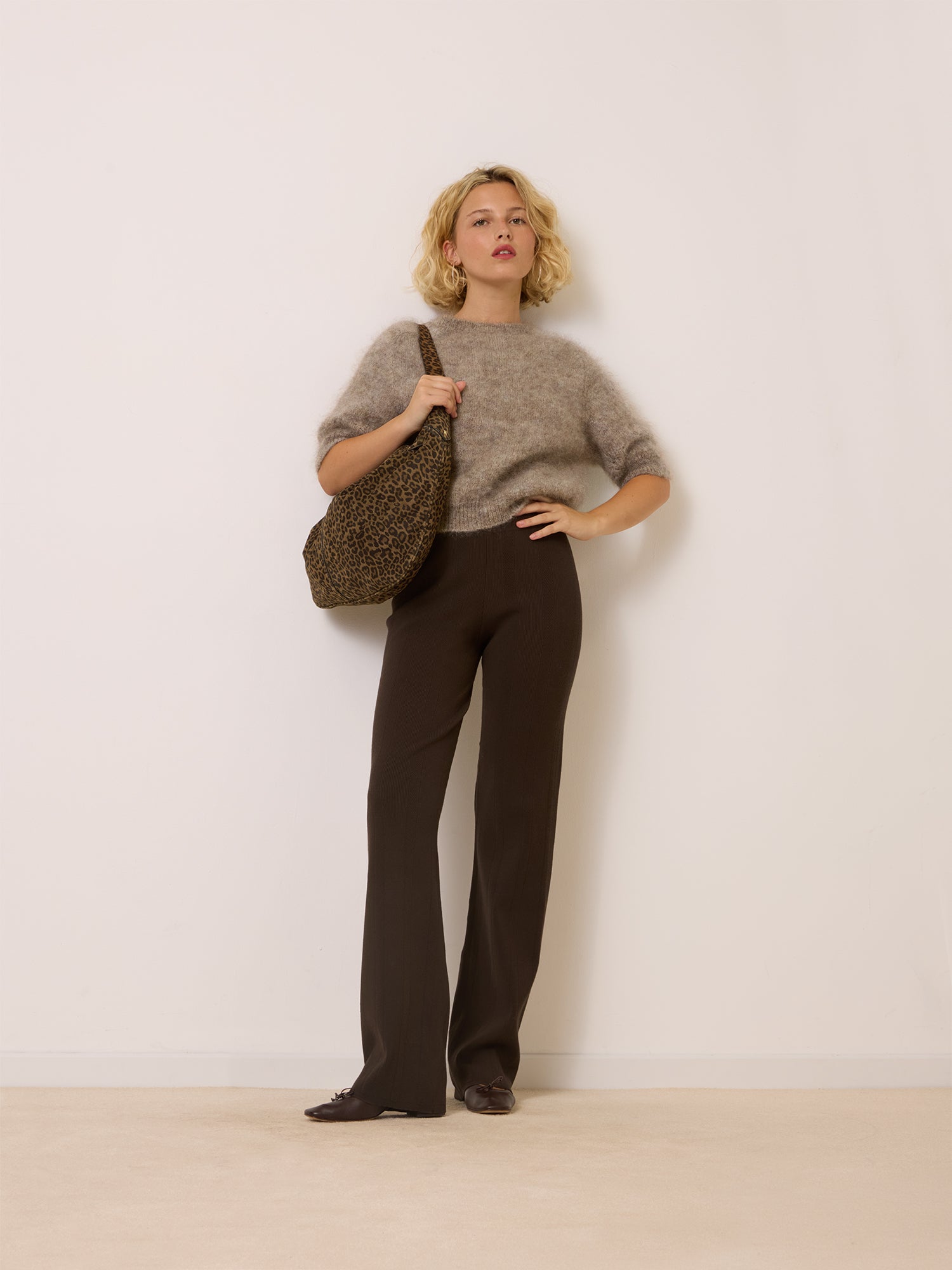 Pantalon GRACE - Uni Chocolat
