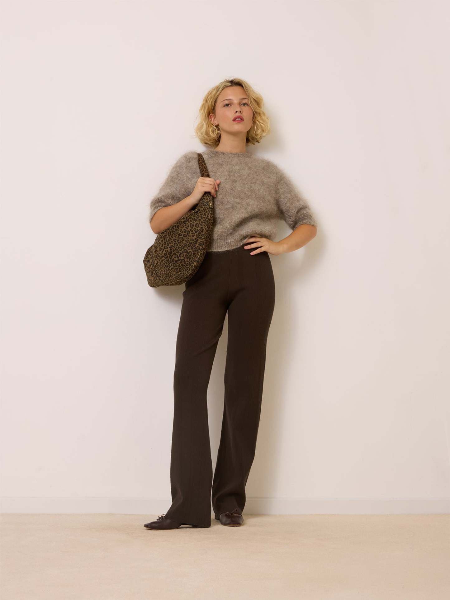 Pantalon GRACE - Uni Chocolat