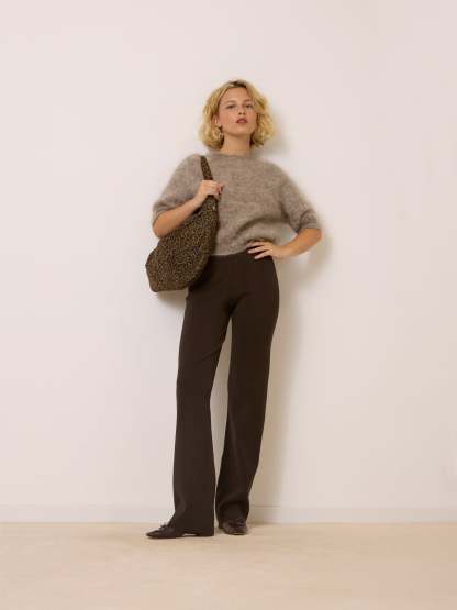 Pantalon GRACE - Uni Chocolat