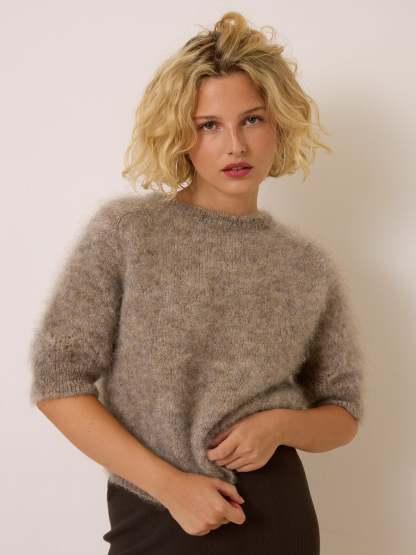 Pull OLIVIA - Uni Taupe