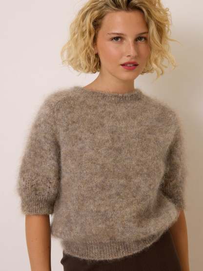 Pull OLIVIA - Uni Taupe