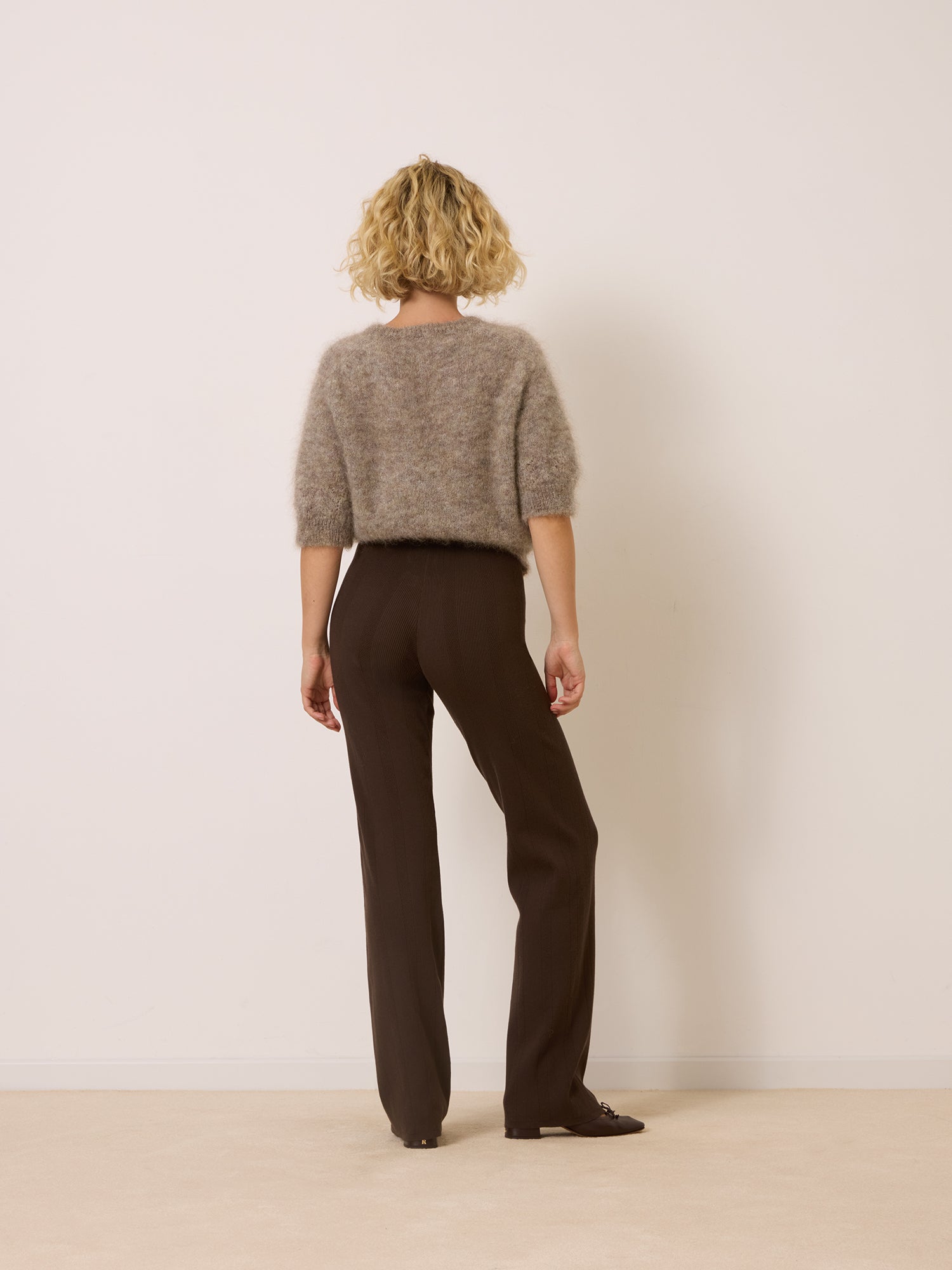 Pantalon GRACE - Uni Chocolat