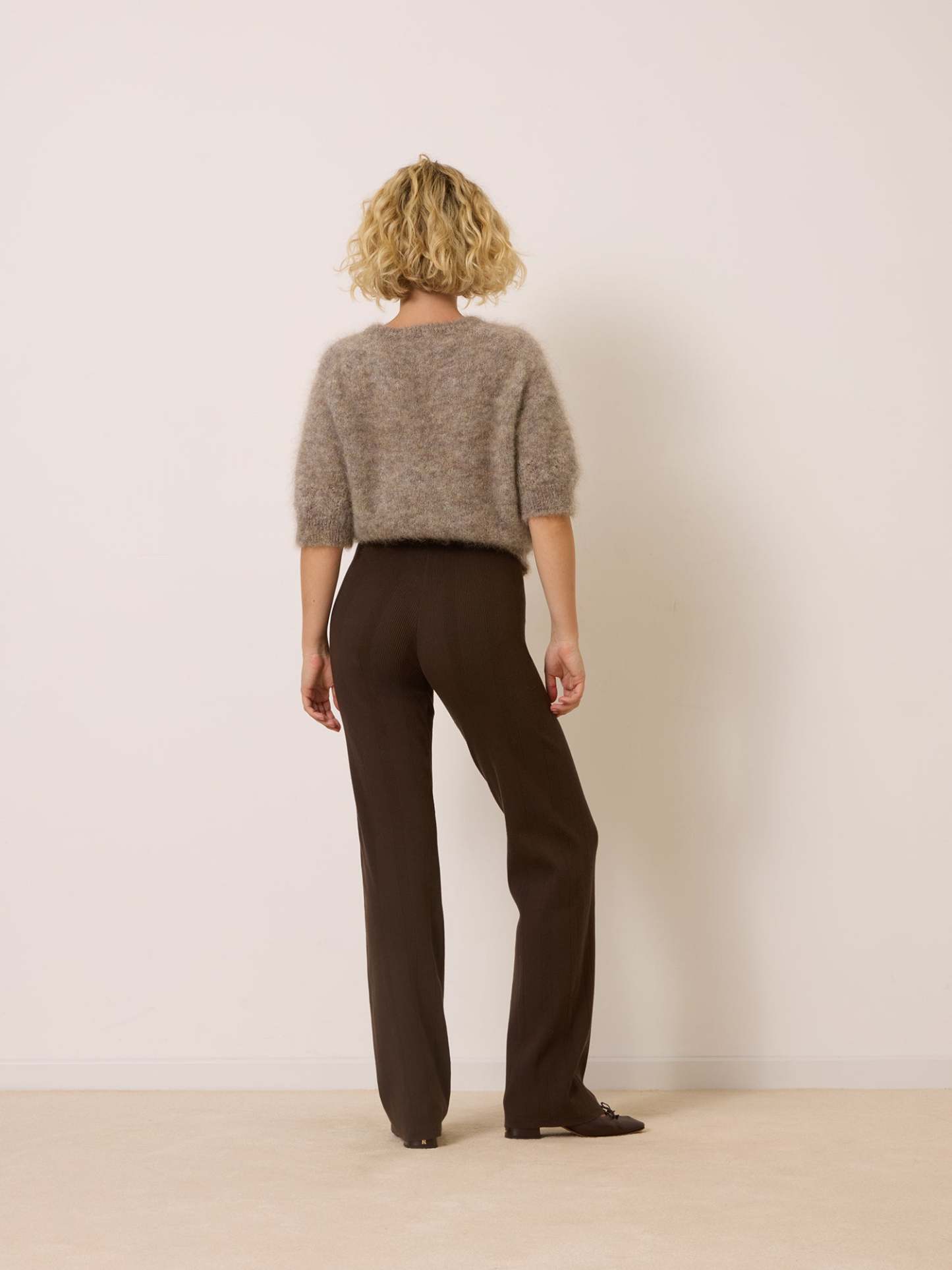 Pantalon GRACE - Uni Chocolat