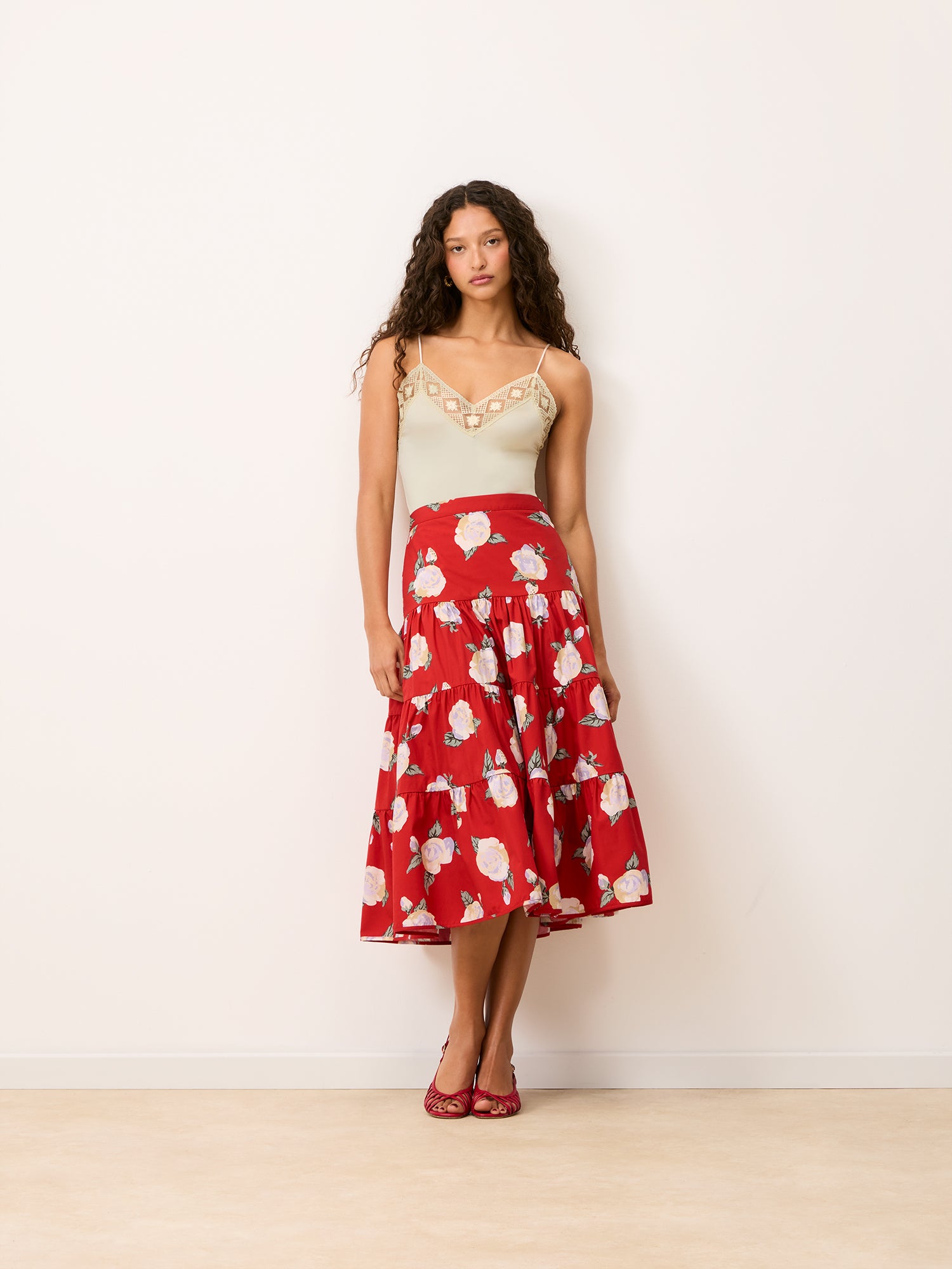 Jupe GRAZIA - ROSEDRAMA ROUGE