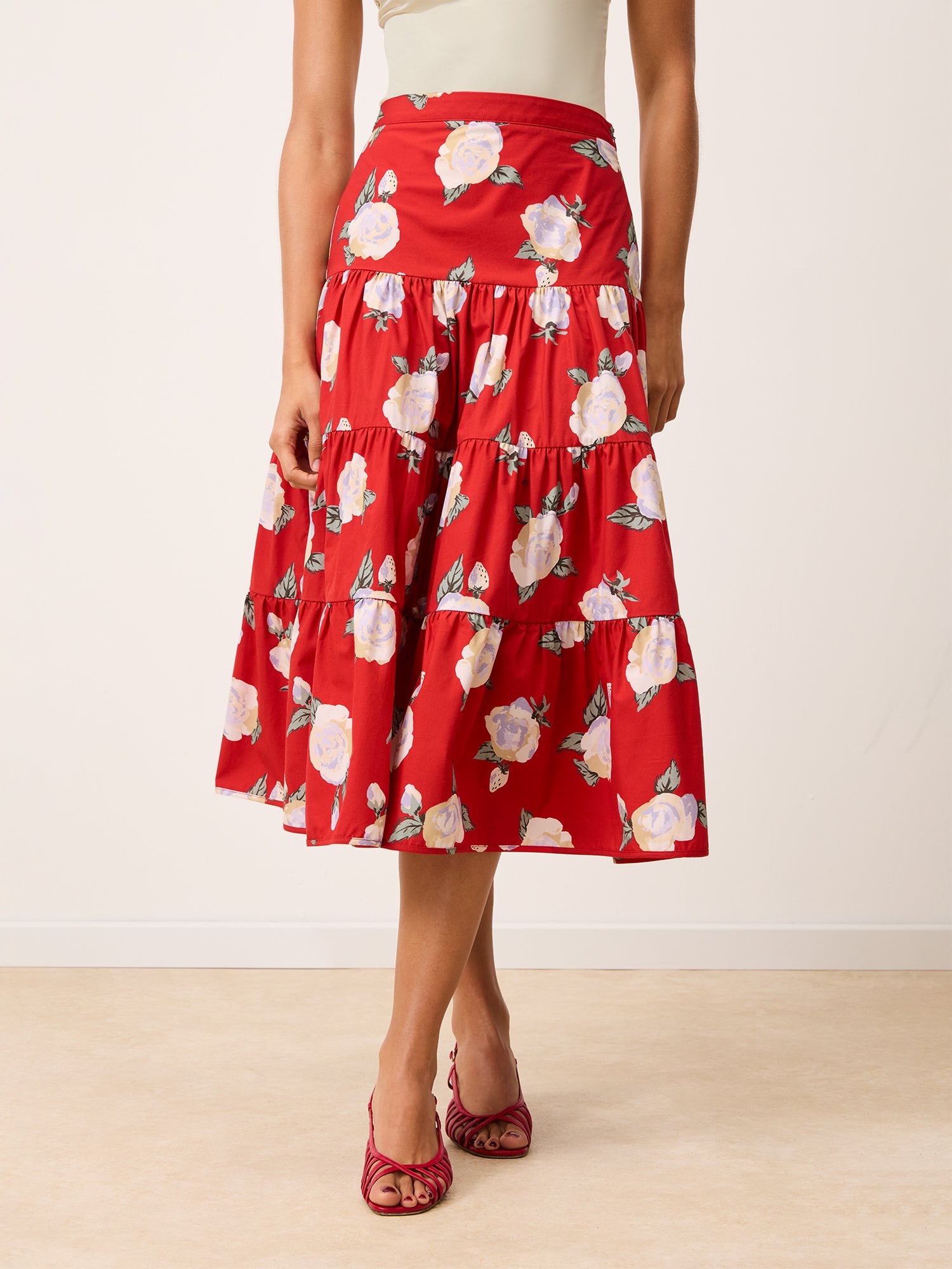 Jupe GRAZIA - ROSEDRAMA ROUGE