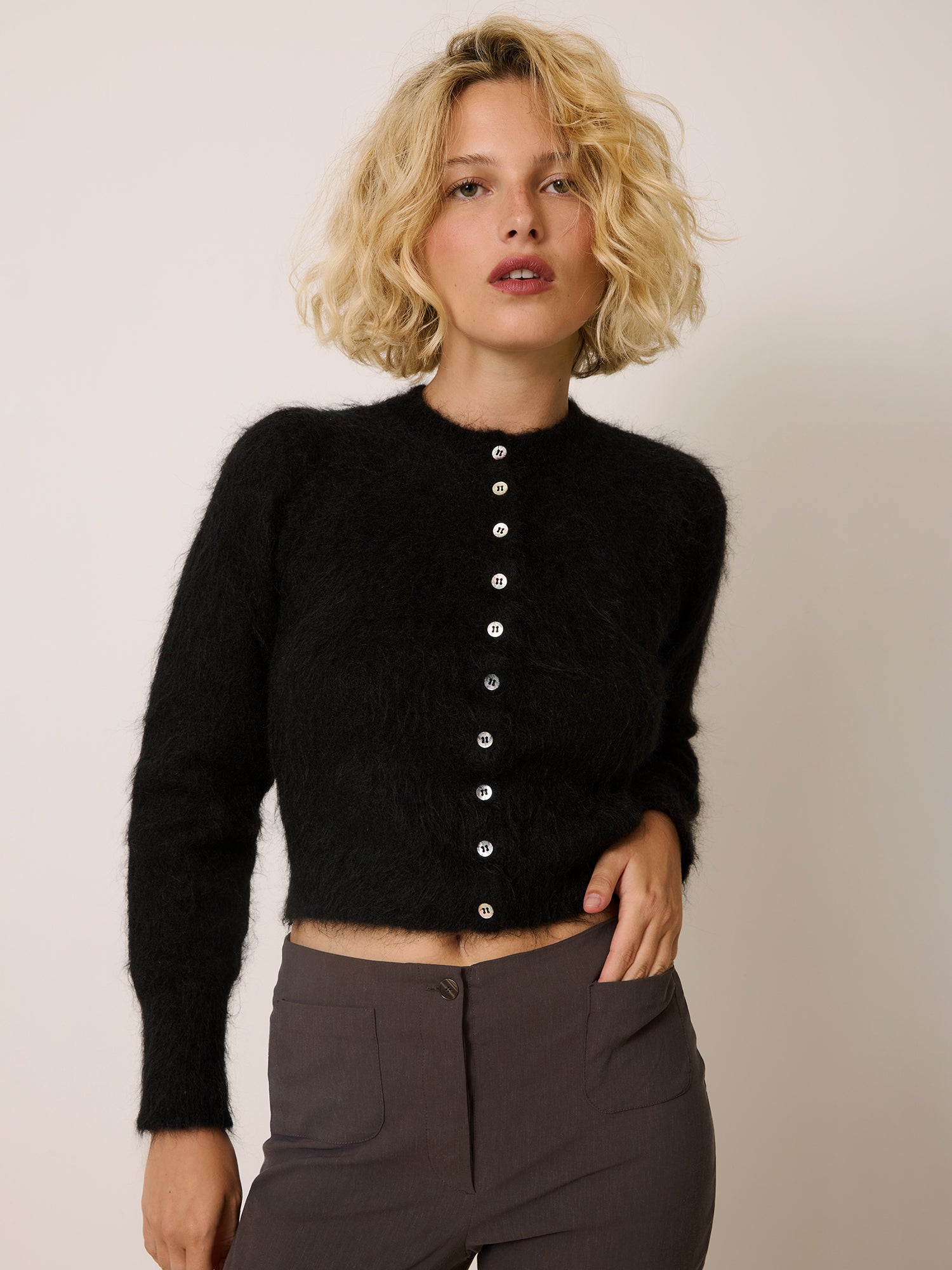 Cardigan ABELINA - Uni Noir
