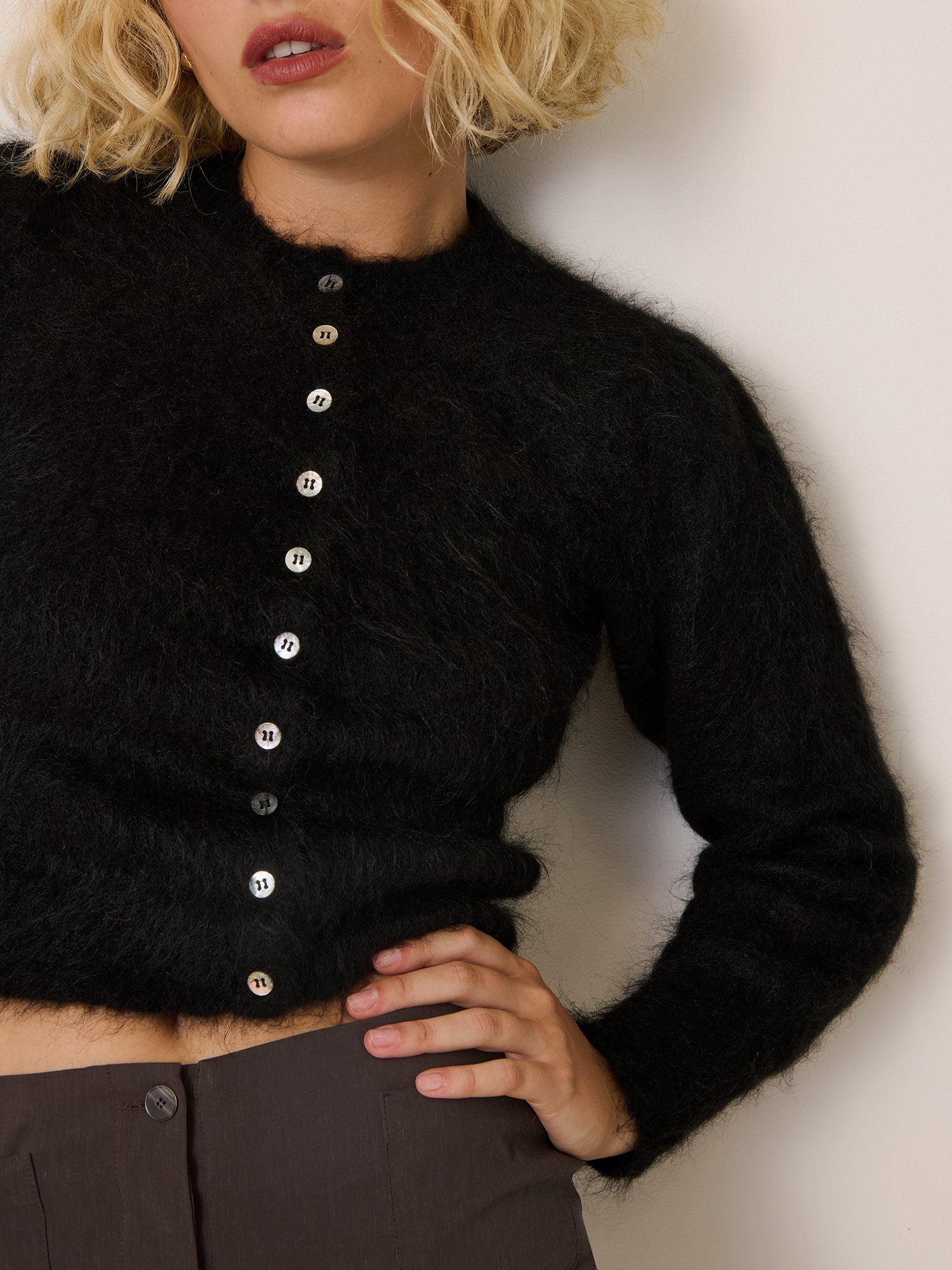 Cardigan ABELINA - Uni Noir