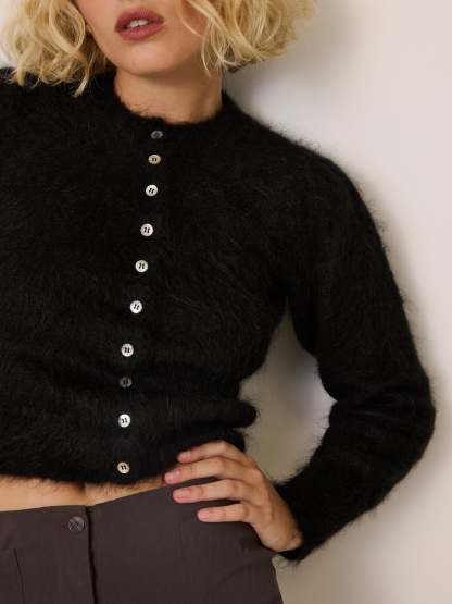 Cardigan ABELINA - Uni Noir
