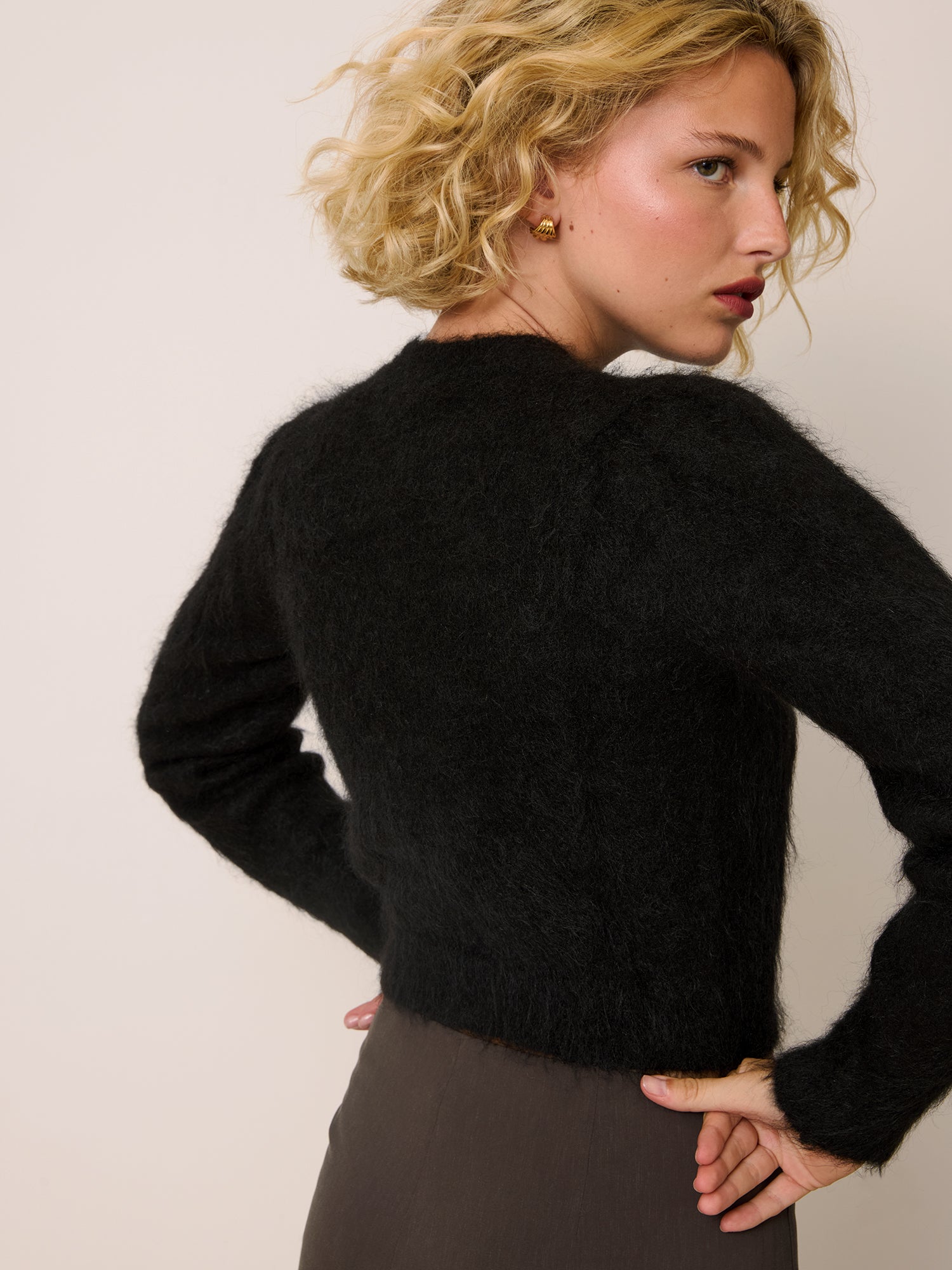Cardigan ABELINA - Uni Noir