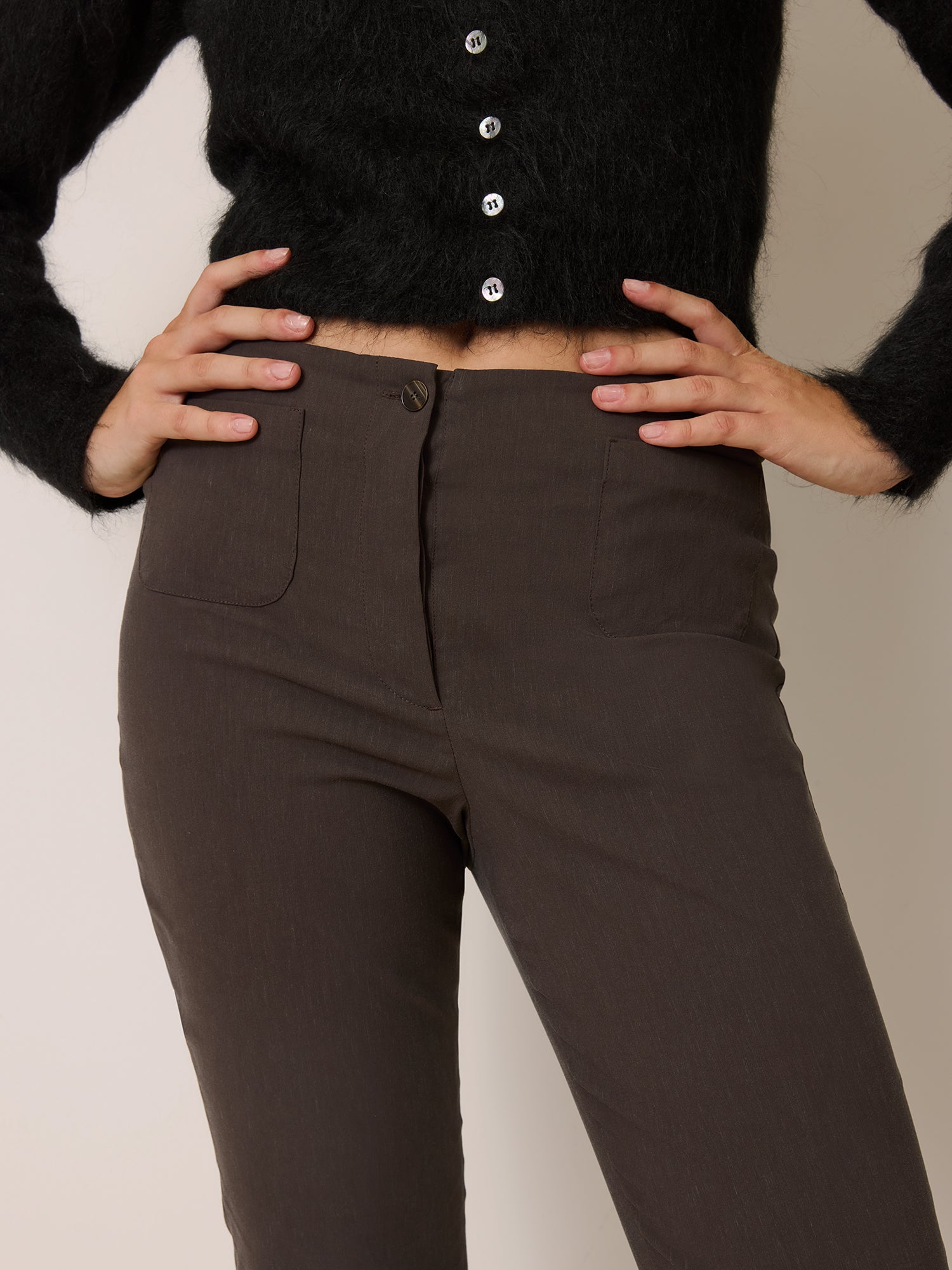Pantalon HARRY - Uni Marron