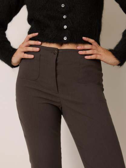 Pantalon HARRY - Uni Marron