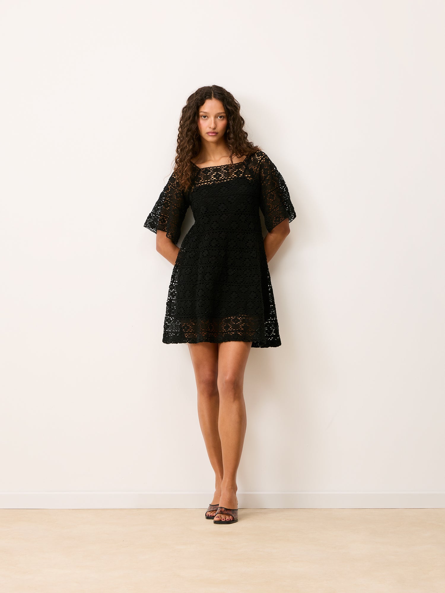 Robe HOLLY - CROCHET NOIR