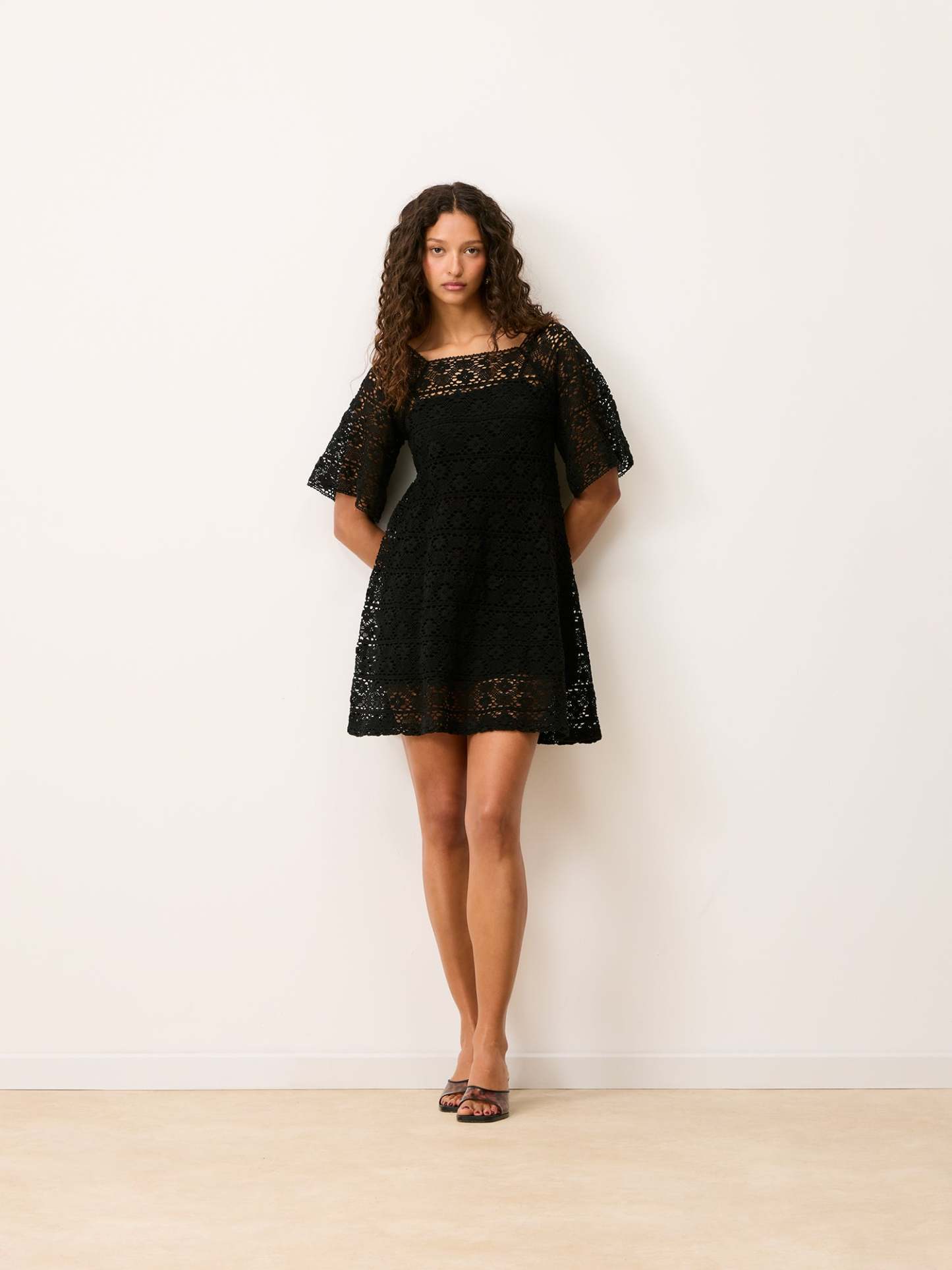 Robe HOLLY - CROCHET NOIR