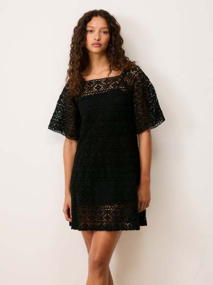Robe HOLLY - CROCHET NOIR