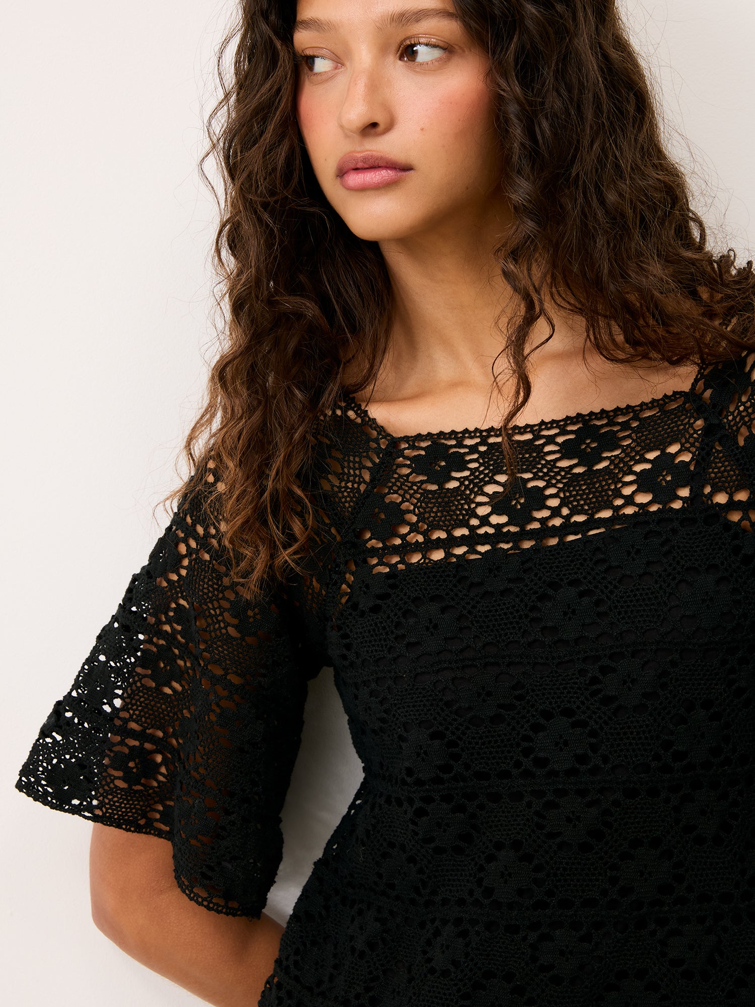 Robe HOLLY - CROCHET NOIR