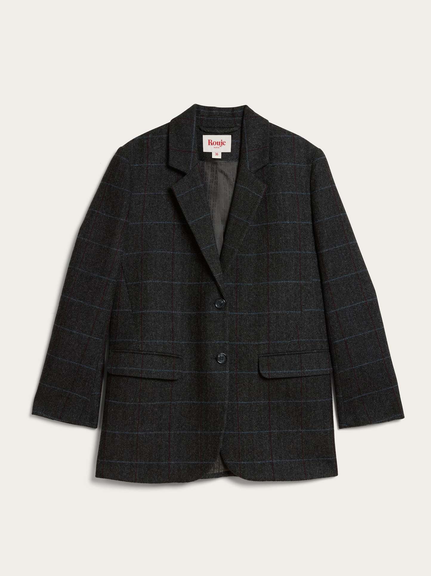 Veste JACQUES - CARREAUXCHEVRON GRIS