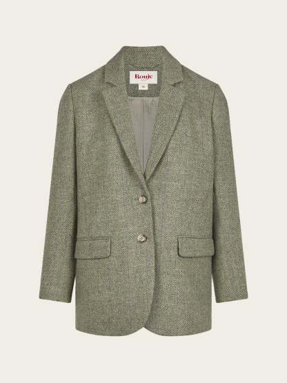 Veste JACQUES - Chevron Carreaux Menthe