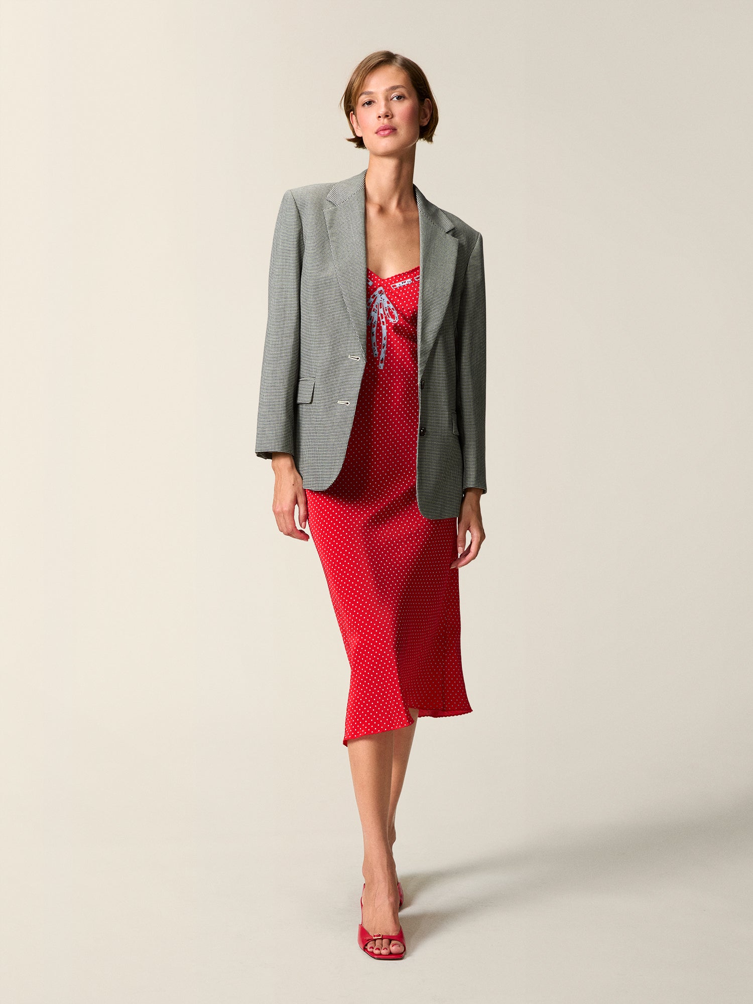 Veste GAMINE - Vichy Noir