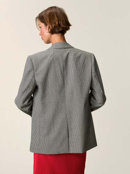 Veste GAMINE - Vichy Noir