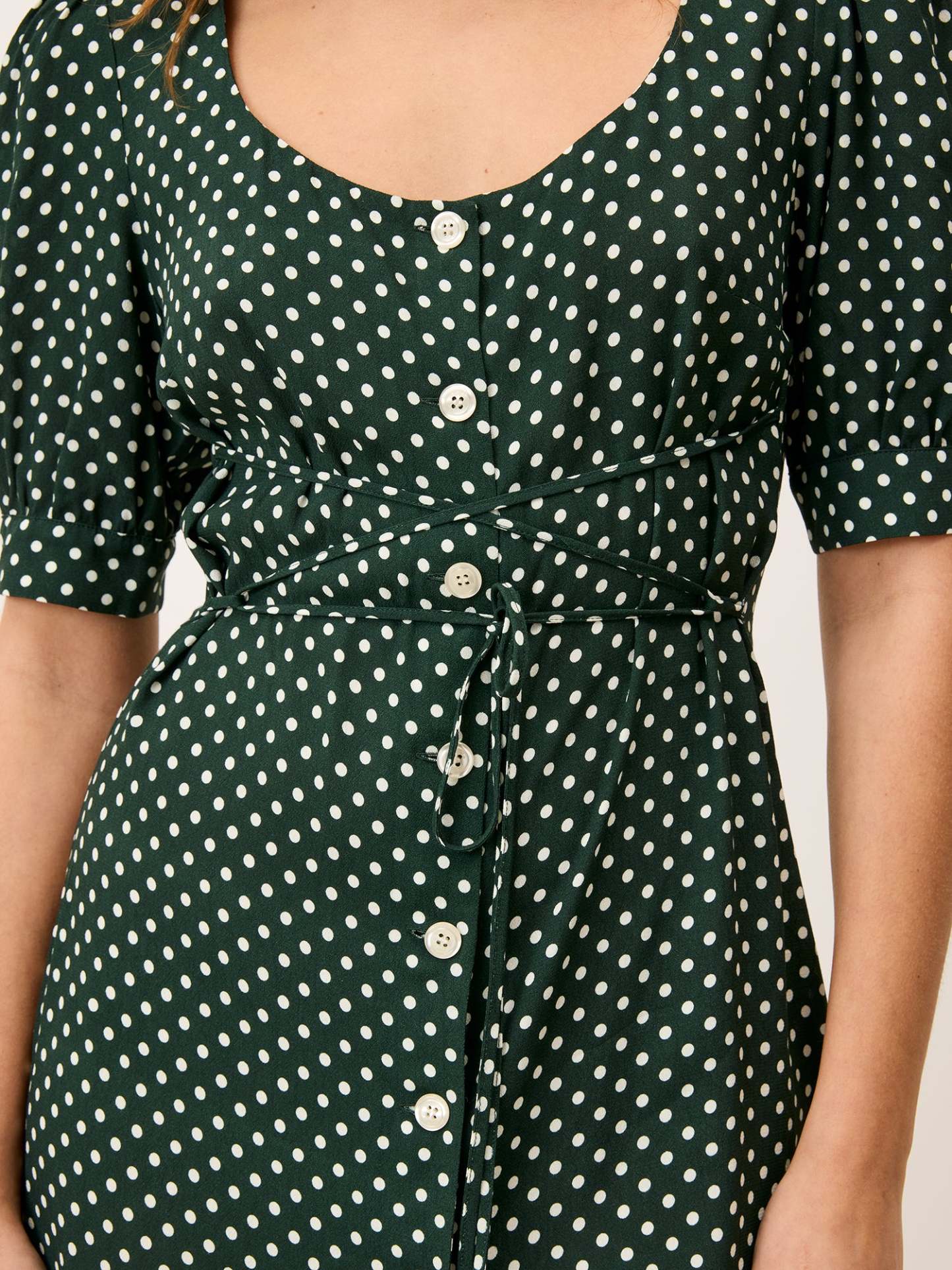 Robe JULIA - POIS VERT