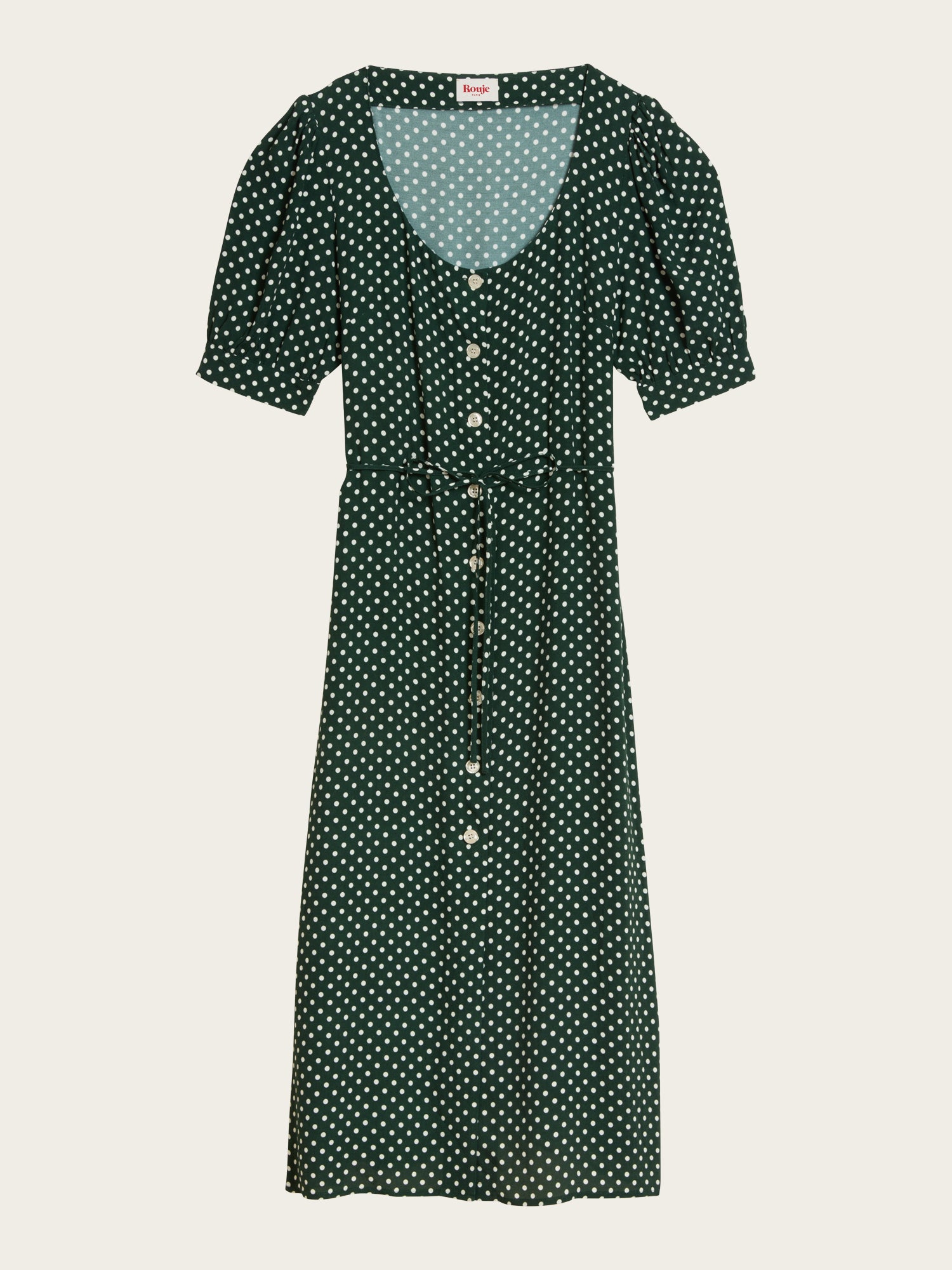 Robe JULIA - POIS VERT