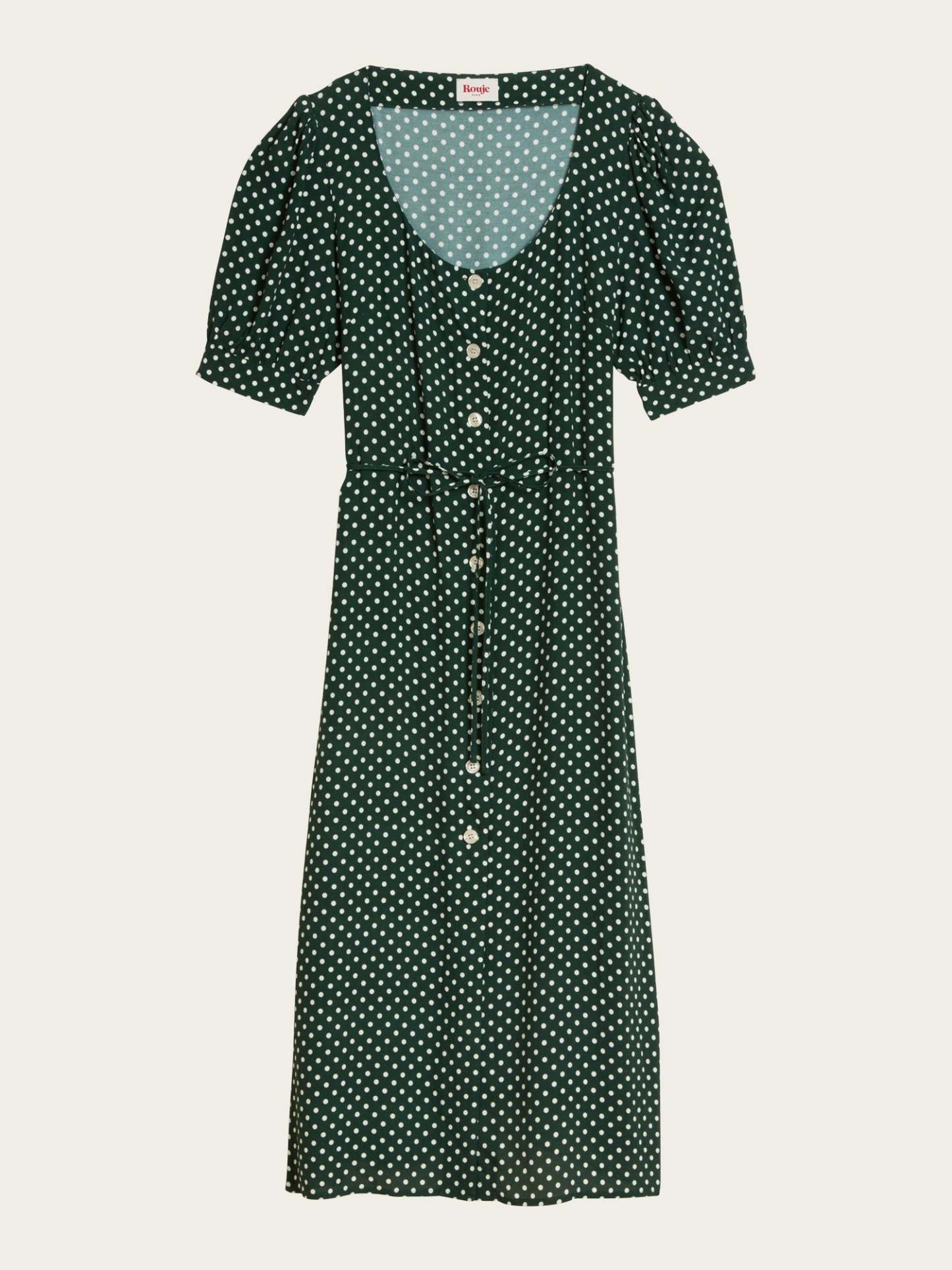 Robe JULIA - POIS VERT