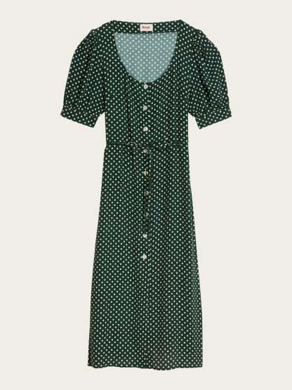Robe JULIA - POIS VERT
