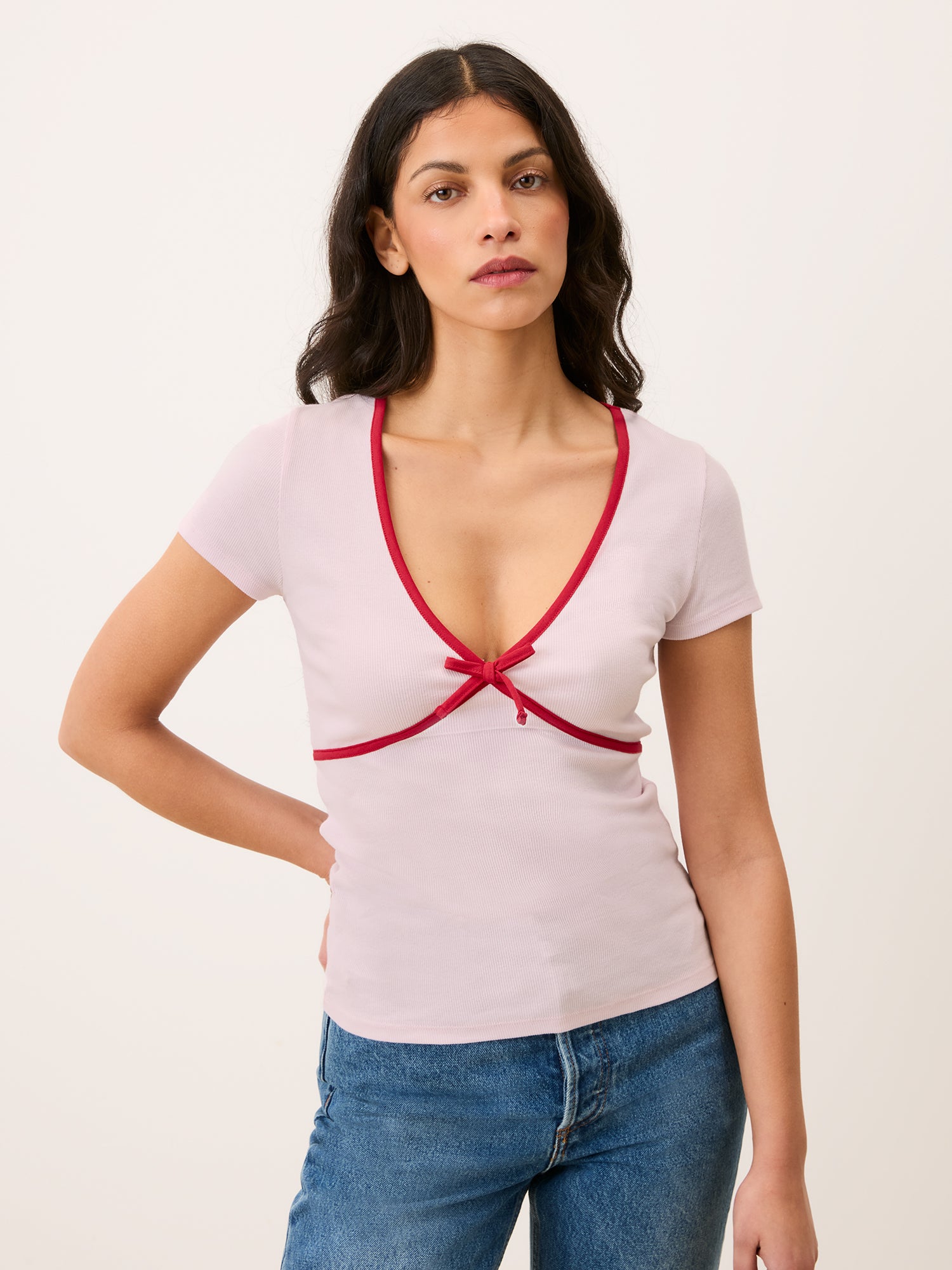 T-shirt KARENE - Uni Rose