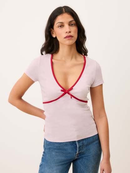 T-shirt KARENE - Uni Rose