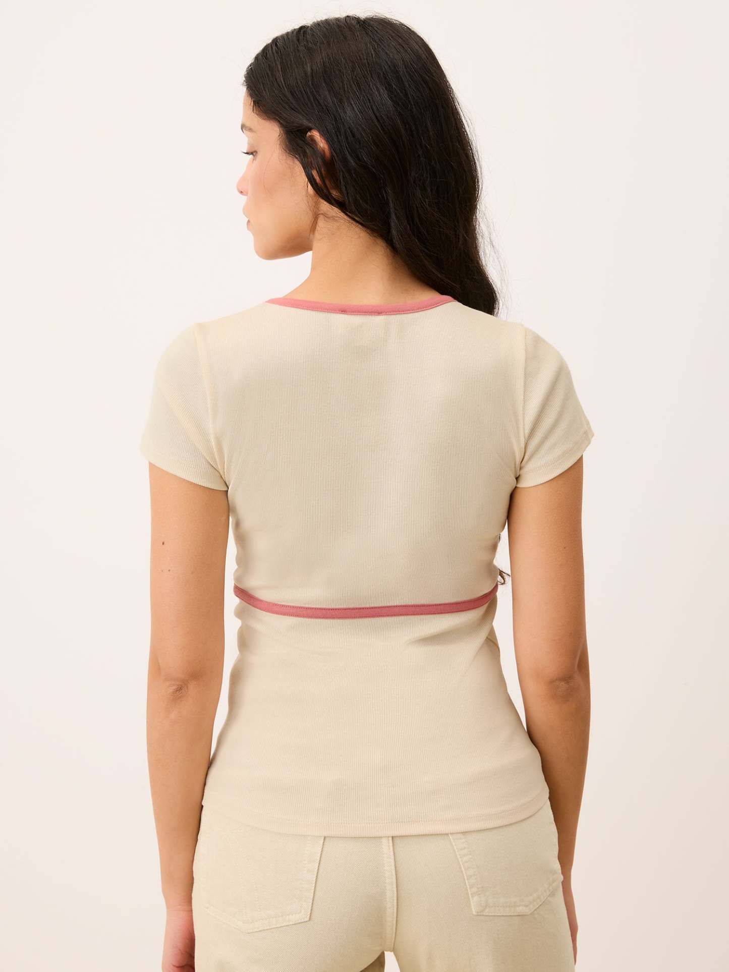 T-shirt KARENE - Uni Ecru