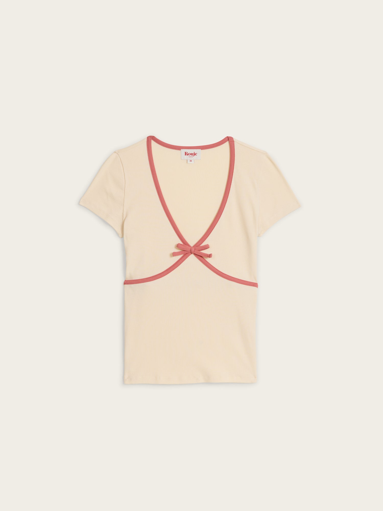 T-shirt KARENE - Uni Ecru