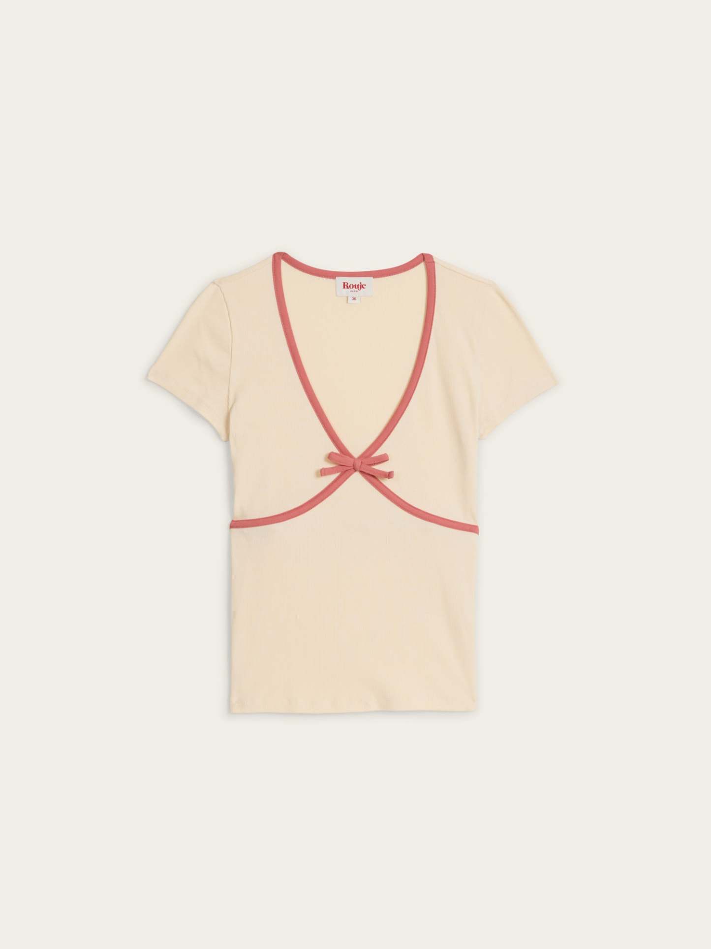 T-shirt KARENE - Uni Ecru
