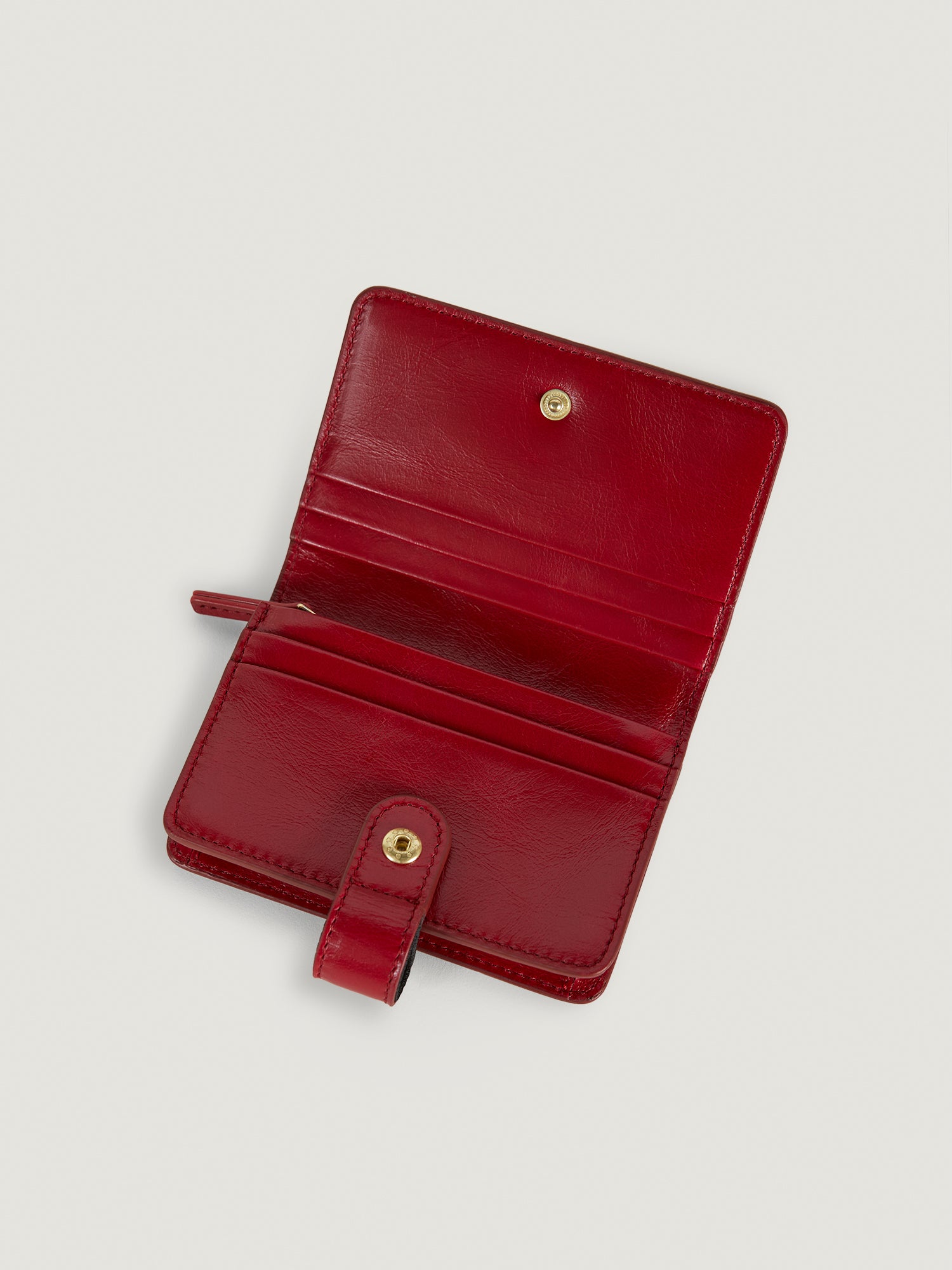 Portefeuille KIKI - Cuir Rouge