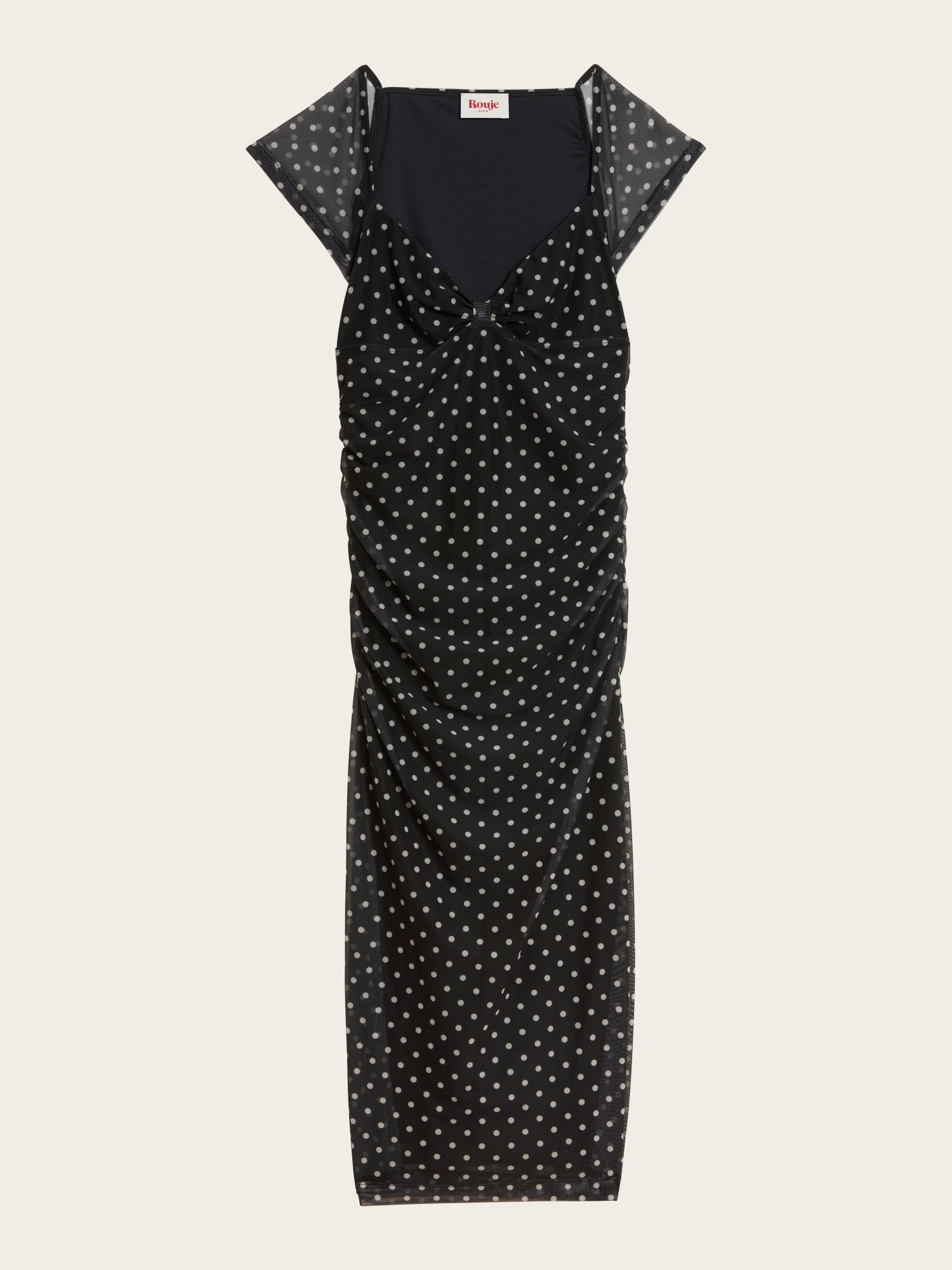 Robe LALY - Pois Carmen Noir