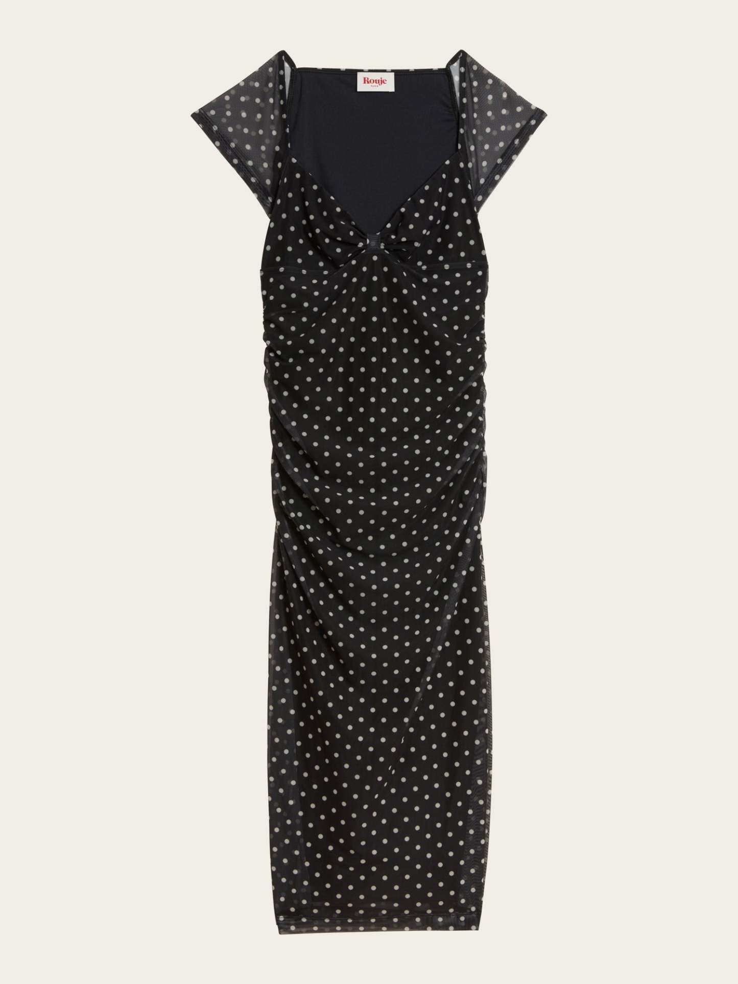 Robe LALY - Pois Carmen Noir
