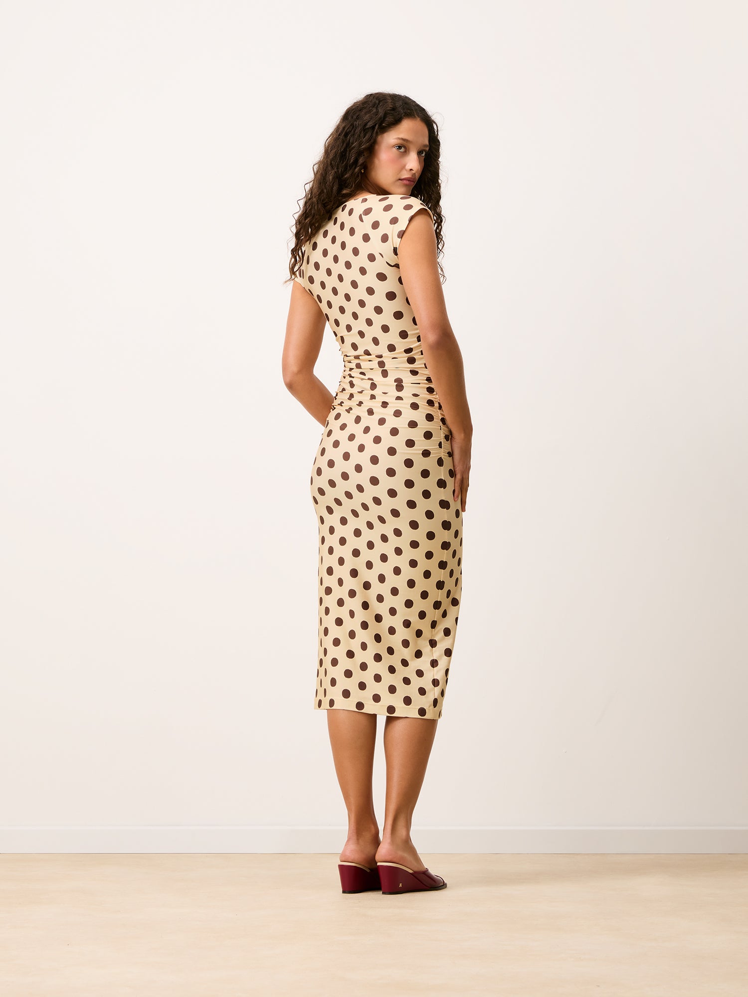 Robe LALY - DOTTIE CRÈME