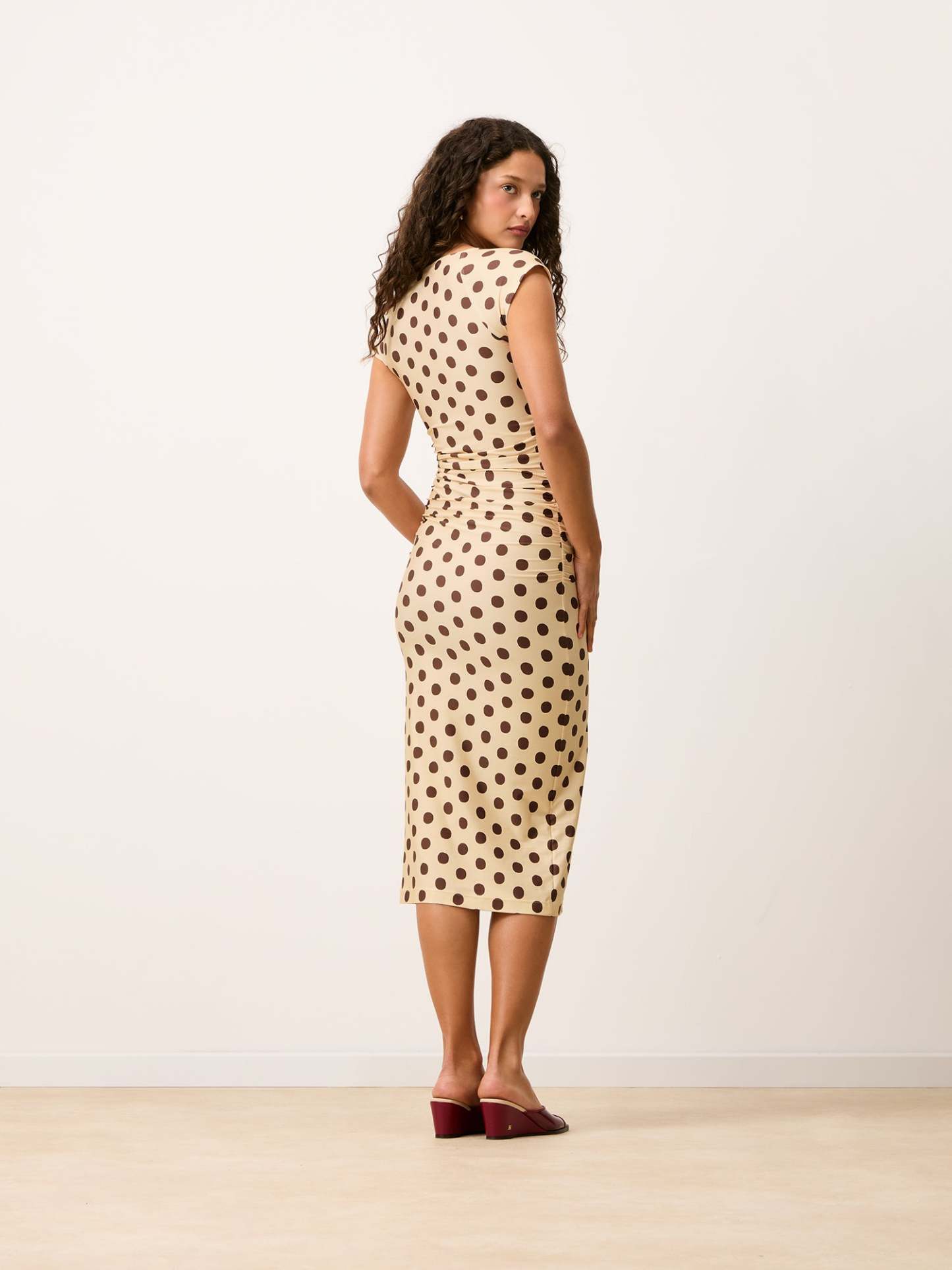 Robe LALY - DOTTIE CRÈME