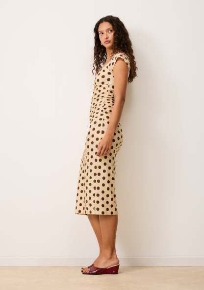 Robe LALY - DOTTIE CRÈME