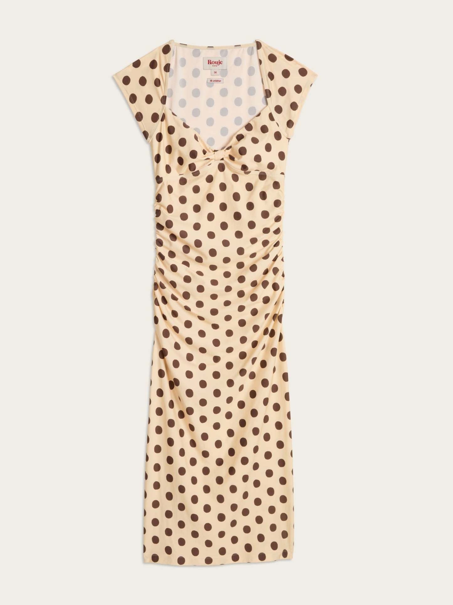 Robe LALY - DOTTIE CRÈME