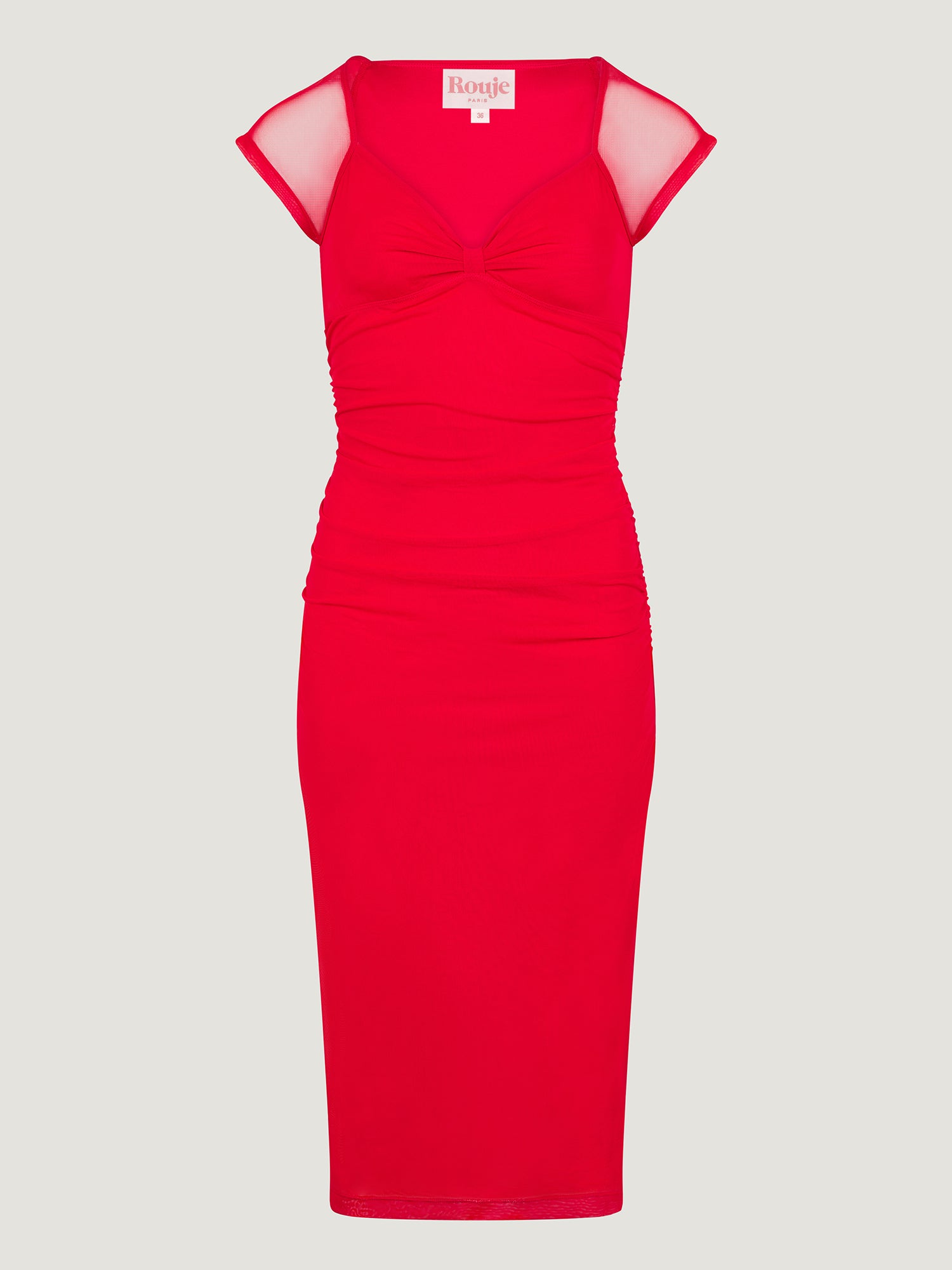 Robe LALY - Uni Rouge