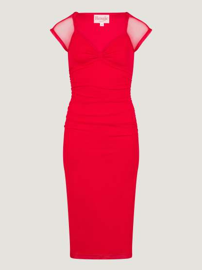 Robe LALY - Uni Rouge