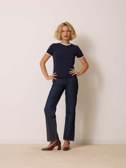 T-shirt LAURIE - Uni Marine
