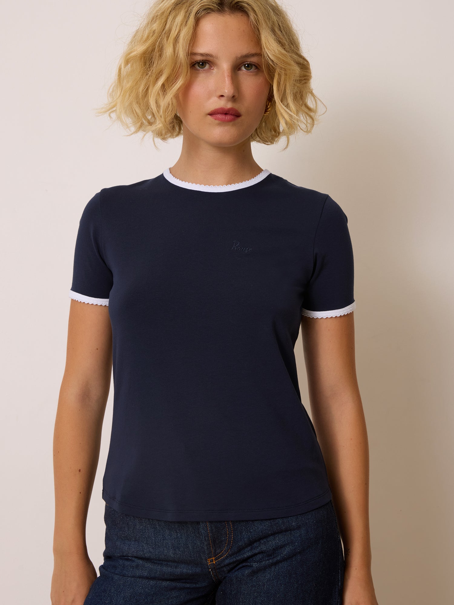 T-shirt LAURIE - Uni Marine