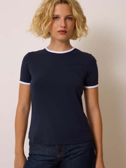 T-shirt LAURIE - Uni Marine