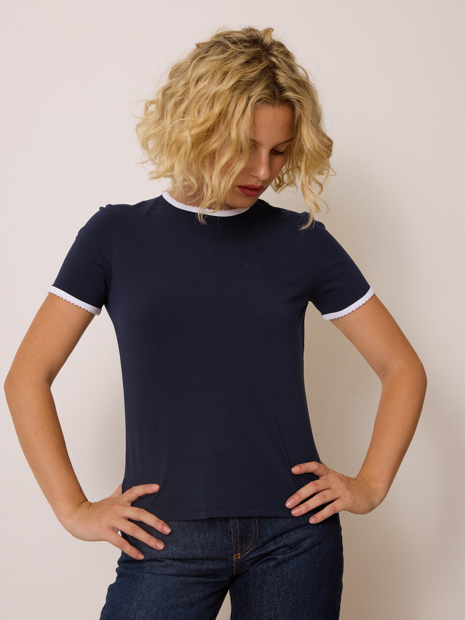 T-shirt LAURIE - Uni Marine